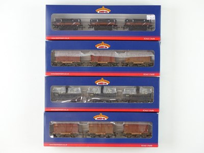 Lot 247 - A group of BACHMANN OO gauge wagon triple...