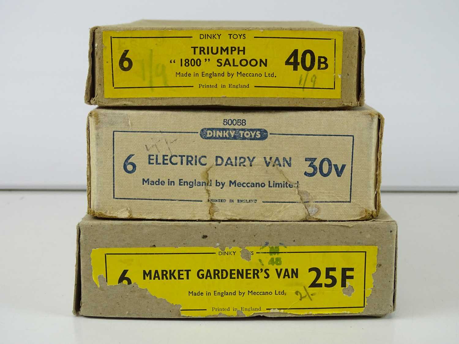 Lot 26 - A group of empty DINKY Trade boxes comprising...