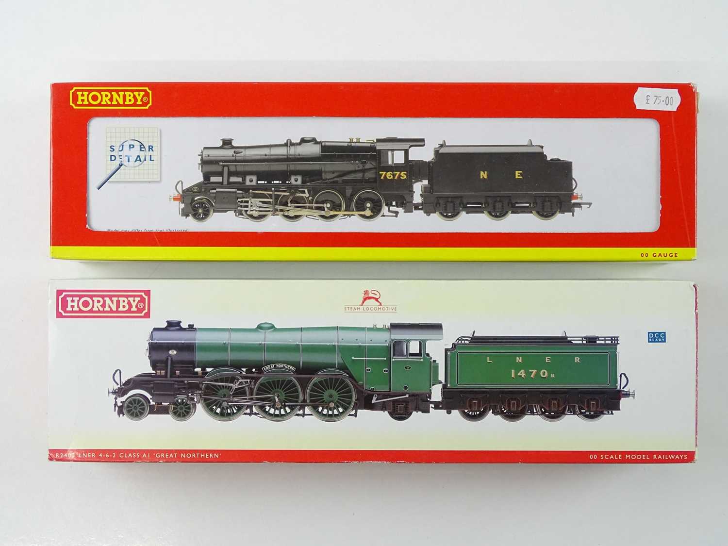 Lot 261 - A pair of HORNBY OO gauge LNER steam...