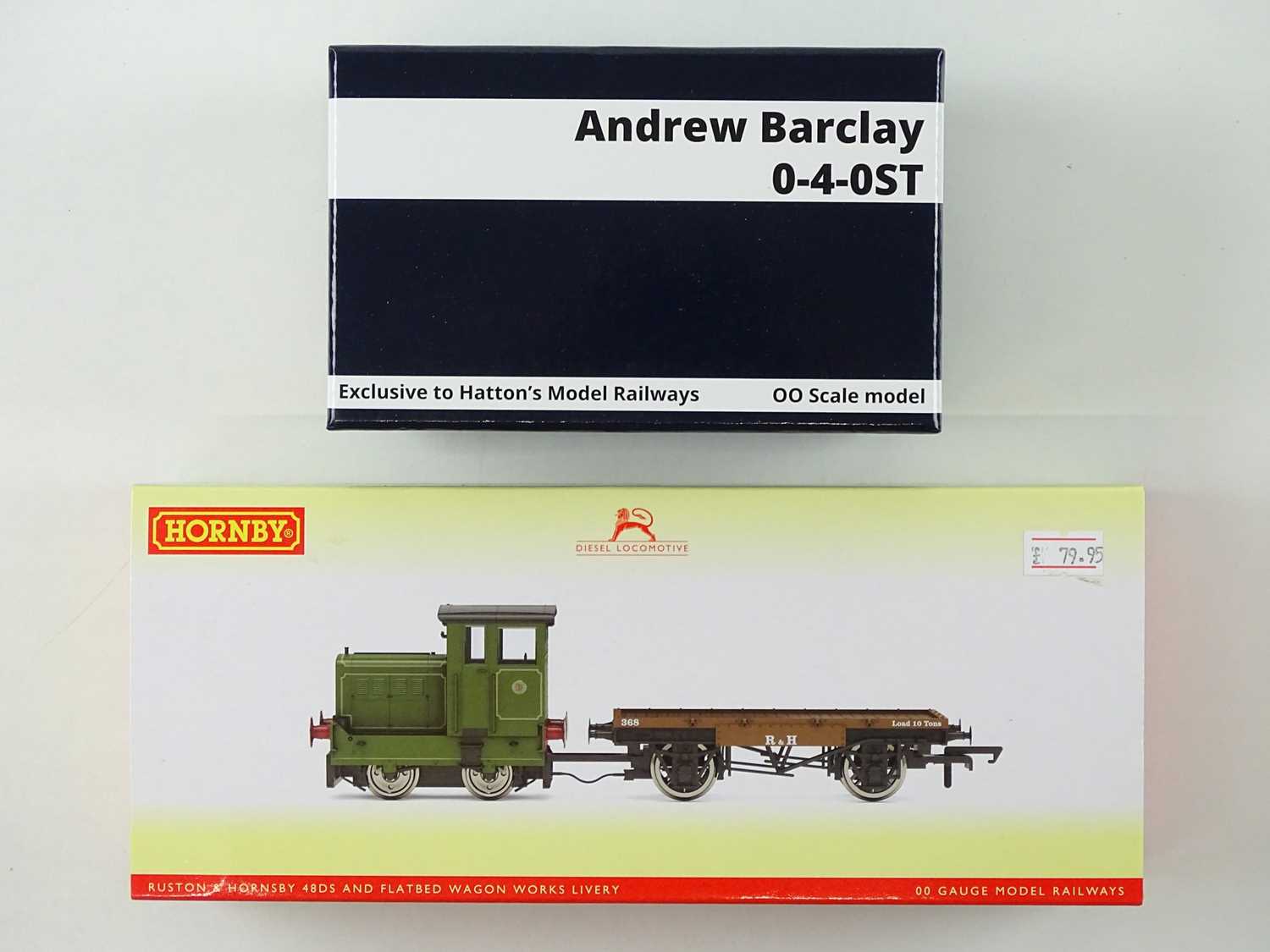 Lot 266 - A pair of OO gauge industrial locomotives...