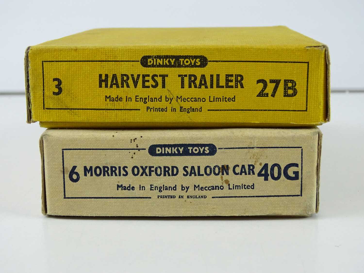 Lot 27 - A pair of empty DINKY Trade boxes comprising...