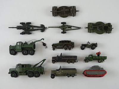 Lot 29 - A group of playworn DINKY Military Vehicles to...