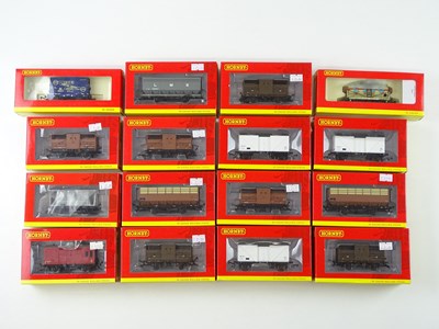 Lot 298 - A group of mixed HORNBY OO gauge wagons of...