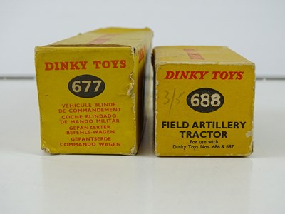 Lot 30 - A small group of DINKY Military vehicles to...