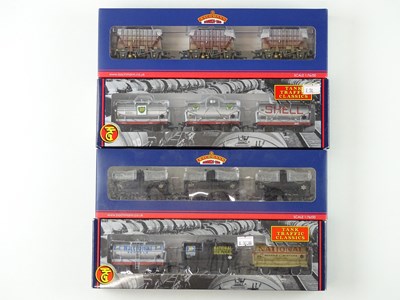 Lot 312 - A group of BACHMANN OO gauge wagon triple...