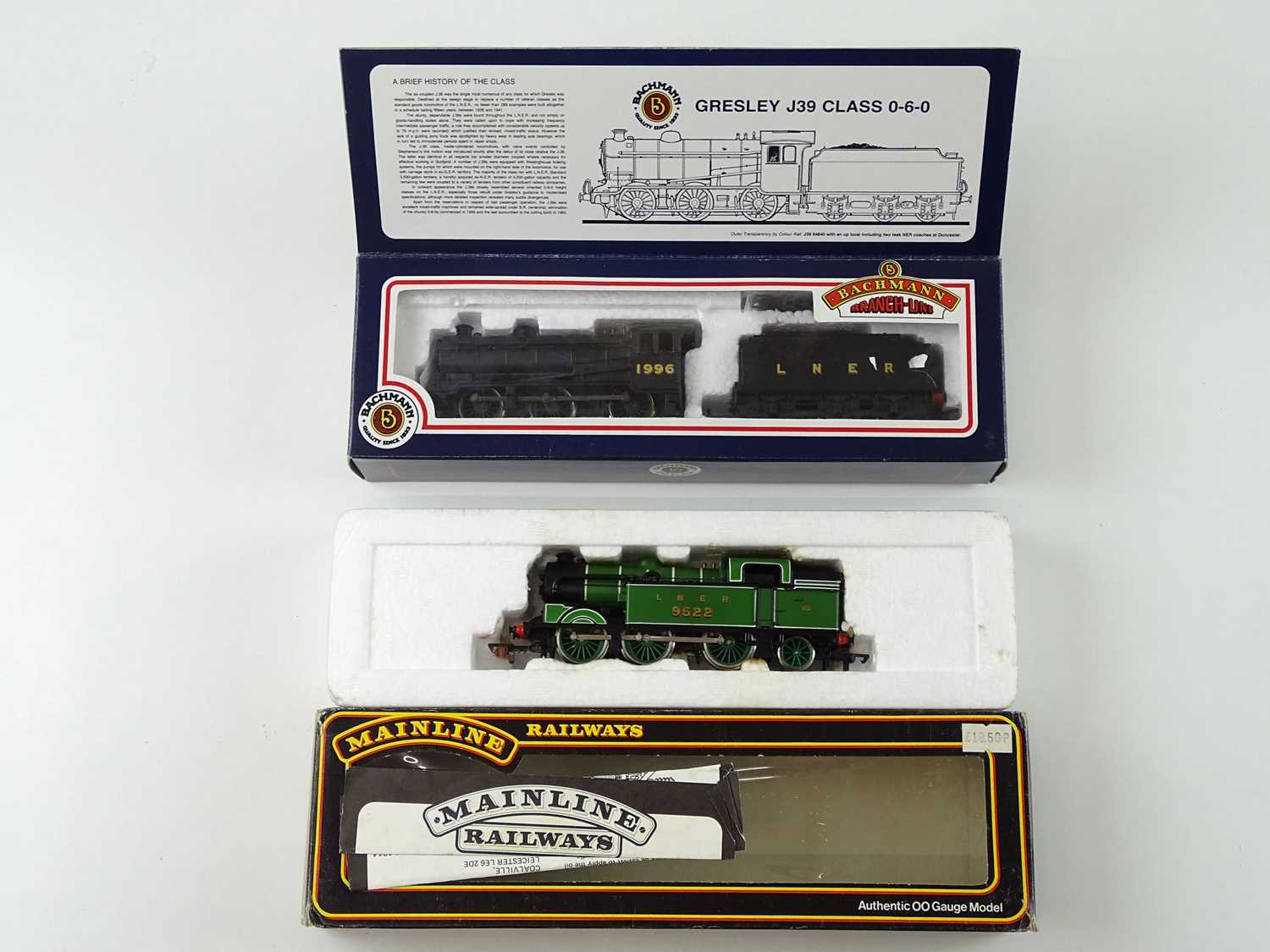 Lot 318 - A BACHMANN OO gauge class J39 steam