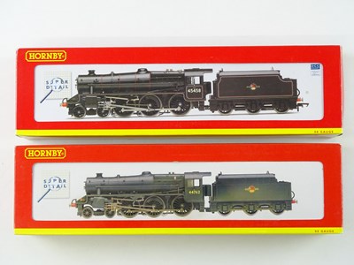 Lot 334 - A pair of HORNBY OO gauge Black 5 steam...