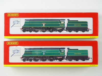 Lot 341 - A pair of HORNBY OO gauge streamlined steam...