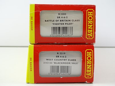 Lot 341 - A pair of HORNBY OO gauge streamlined steam...