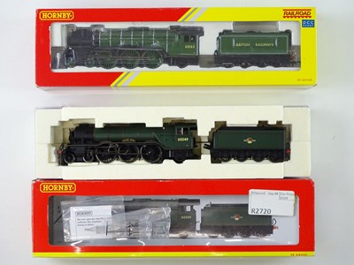 Lot 343 - A pair of HORNBY OO gauge class A1/A3 steam...