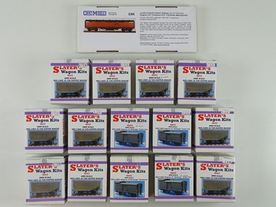 Lot 378 - A group of unbuilt OO scale wagon kits by...
