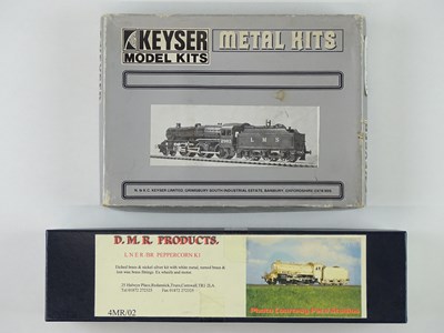 Lot 387 - A pair of OO gauge unbuilt white metal / brass...