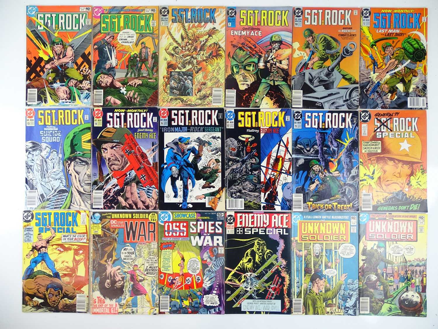 Lot 238 - SGT. ROCK, ENEMY ACE, UNKNOWN SOLDIER, SPIES...