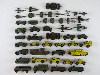 Lot 54 - A quantity of playworn DINKY military vehicles,...