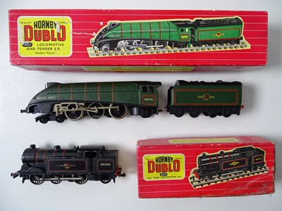 Lot 596 - A pair of HORNBY DUBLO OO gauge 2 rail steam...