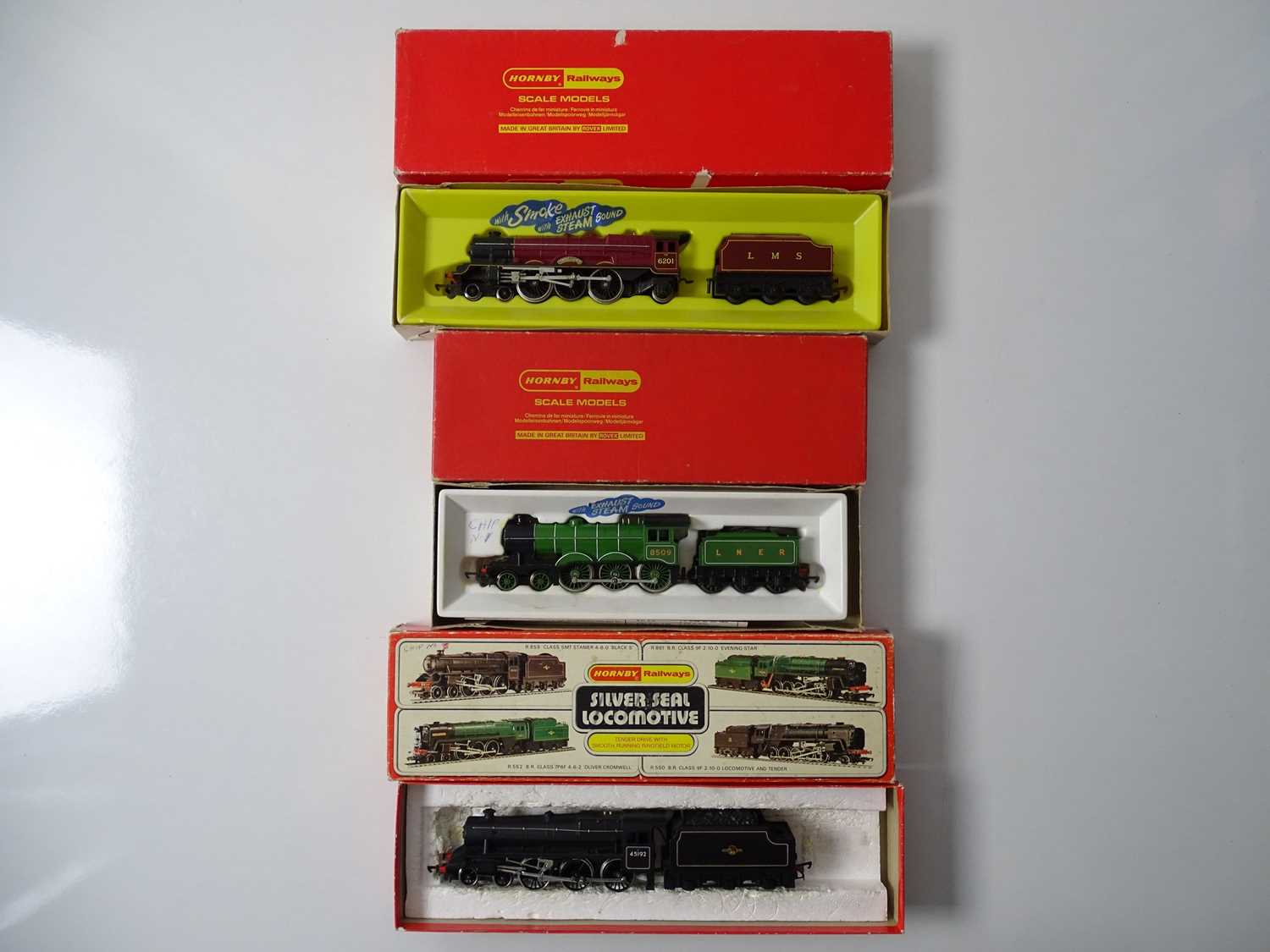 Lot 599 - A group of HORNBY OO gauge steam locos