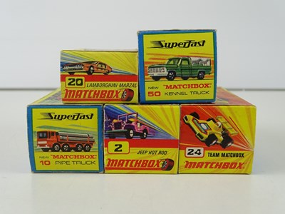 Lot 6 - A group of MATCHBOX Superfast series diecast...