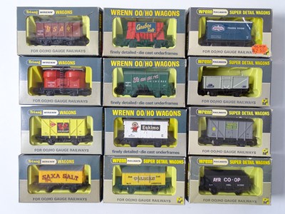 Lot 606 - A mixed group of WRENN OO gauge mixed wagons...