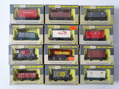 Lot 607 - A mixed group of WRENN OO gauge mixed wagons...