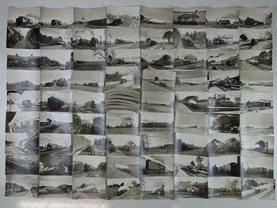 Lot 611 - A large group of black/white postcard sized...