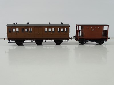 Lot 669 - An O gauge kitbuilt 6 wheel LNER coach...