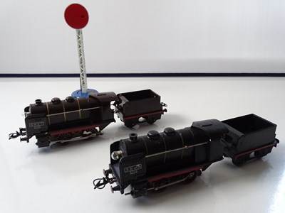 Lot 675 - A pair of HORNBY FRANCE O gauge 3-rail steam...