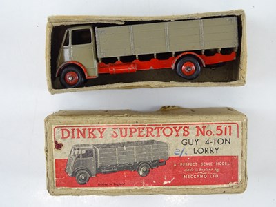 Lot 77 - A DINKY 511 Guy 4-Ton Lorry, 1st style cab, in...