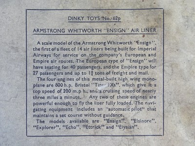 Lot 8 - A pair of DINKY Toys pre-war 62p Armstrong...