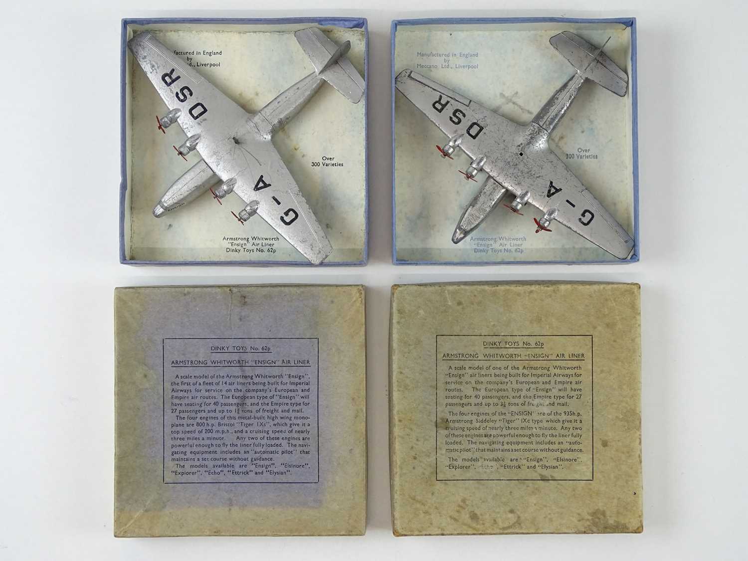 Lot 9 - A pair of DINKY Toys pre-war 62p Armstrong...