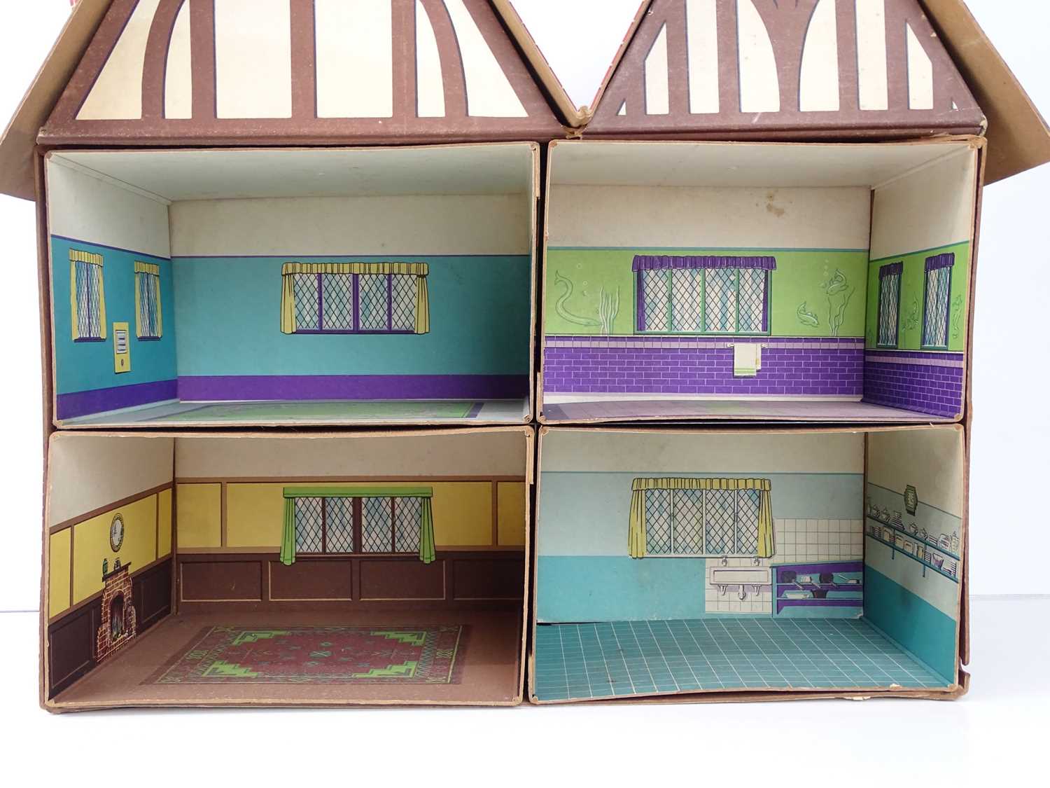 Lot 95 - A Dinky Pre-war 'dolly Varden' Dolls House