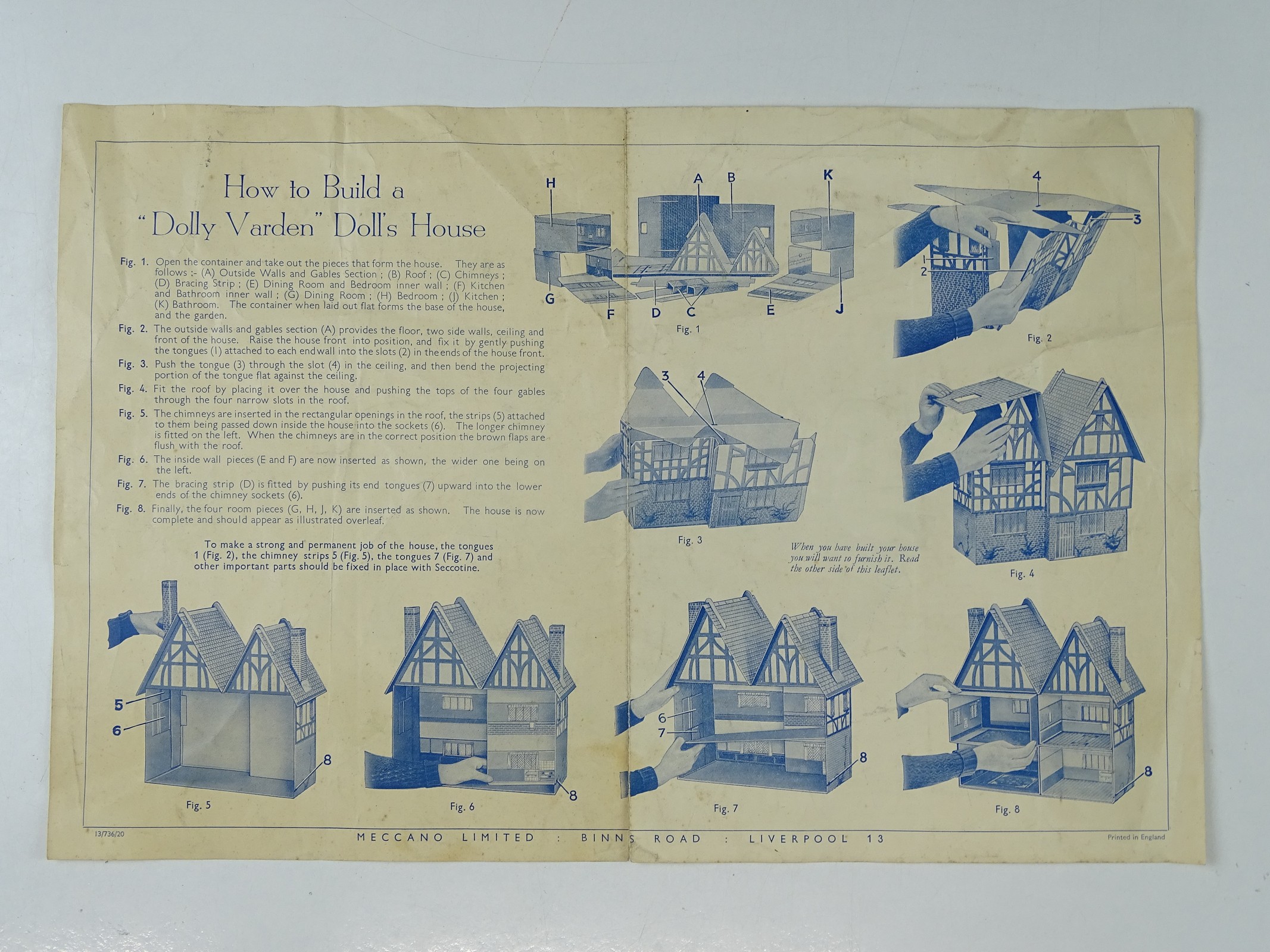 Lot 95 A DINKY prewar 'Dolly Varden' Dolls House