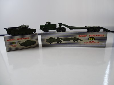 Lot 96 - A pair of DINKY military vehicles comprising a...