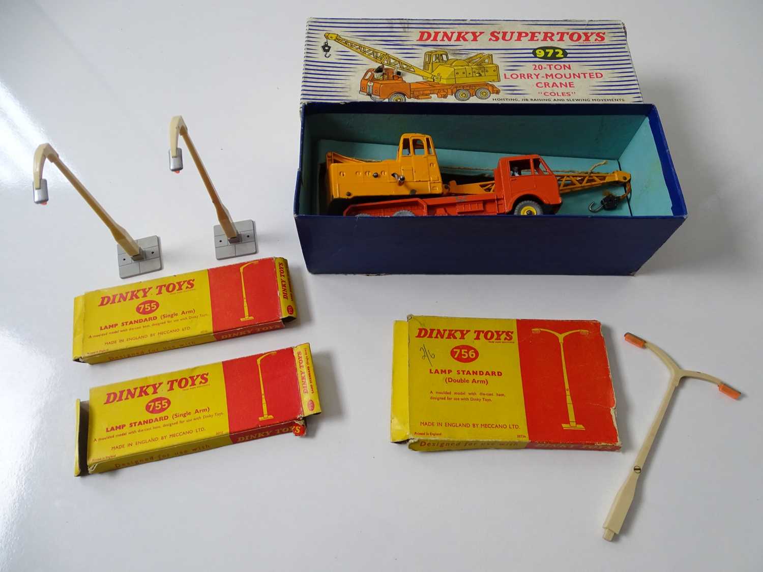 Lot 99 A DINKY 972 20 ton lorry mounted crane