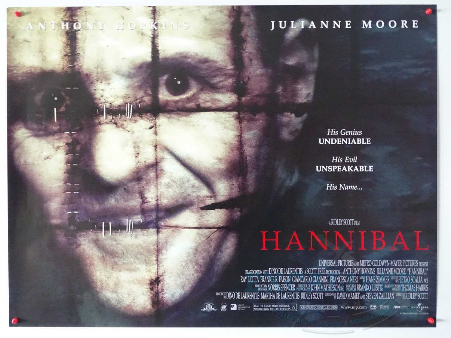 Lot 12 - HANNIBAL (2000) - A UK quad film poster -...