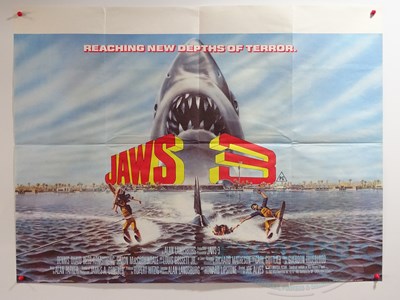 Lot 13 - JAWS 3 (1983) - A UK quad film poster - folded...