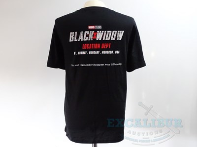 Lot 140 - BLACK WIDOW (2021) - A black short sleeved...