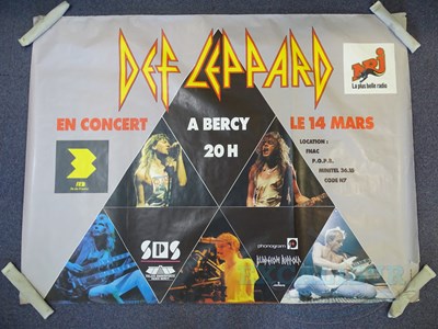 Lot 213 - DEF LEPPARD (1988) - A French bus stop concert...