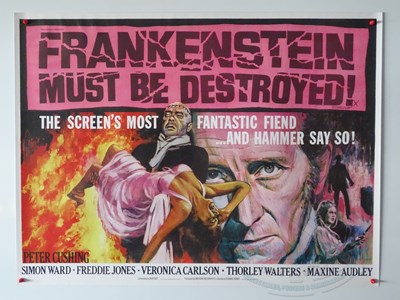 Lot 22 - A group of 4 commercial UK quad hammer horror...