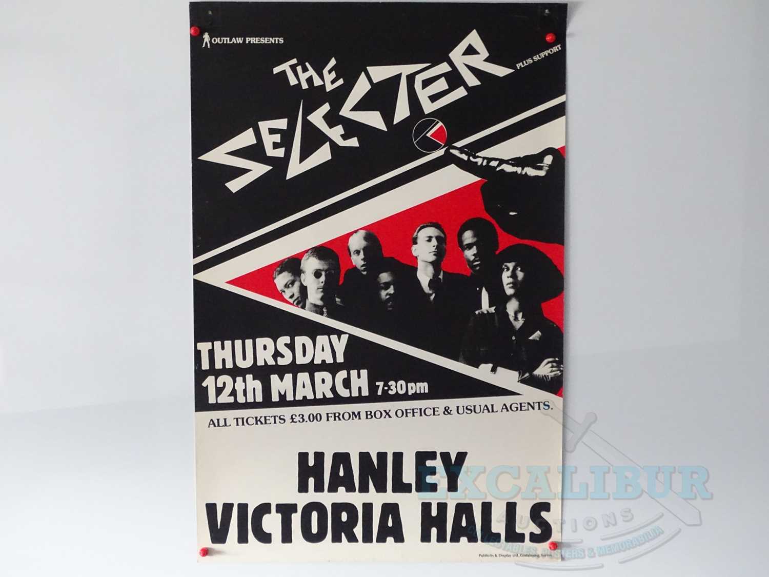 Lot 238 - THE SELECTER - An original concert poster from...