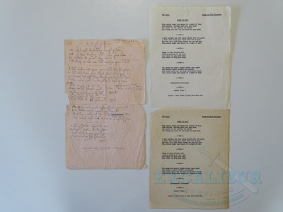 Lot 252 - Two copies of the lyrics for The Move song...