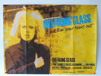 Lot 255 - BREAKING GLASS (1980) - A UK quad film poster...