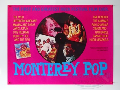 Lot 261 - MONTEREY POP (1968) - A UK quad re-release...