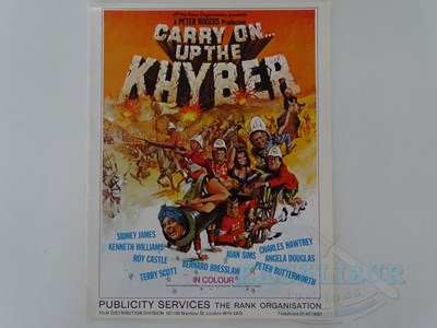 Lot 290 - CARRY ON UP THE KHYBER (1968) - Campaign book...