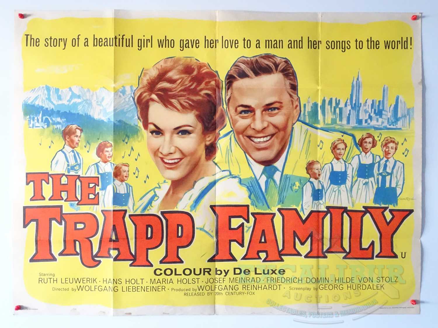 Lot 342 - THE TRAPP FAMILY (1956) - A UK quad film...