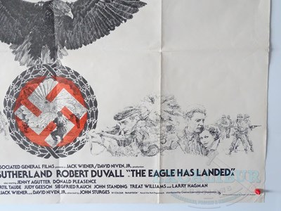 Lot 356 - THE EAGLE HAS LANDED (1977) - A UK quad film...