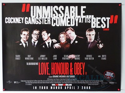 Lot 401 - LOVE, HONOUR AND OBEY (2000) - A UK quad film...