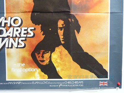 Lot 417 - WHO DARES WINS (1982) - A UK quad film poster -...