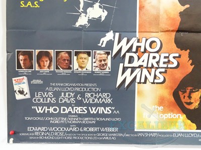 Lot 417 - WHO DARES WINS (1982) - A UK quad film poster -...