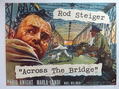 Lot 420 - ACROSS THE BRIDGE (1957) - A UK quad film...