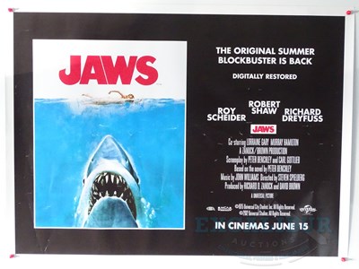 Lot 426 - JAWS (2012 rerelease) - A UK quad film poster -...